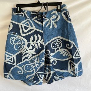 Patagonia Wavefarer Board Shorts Swim Trunks Blue Size 30 Waist 9” Inseam
